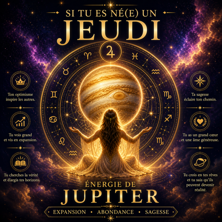 JEUDI  ÉNERGIE DE JUPITER.