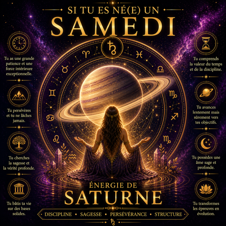 SAMEDI ÉNERGIE DE SATURNE.
