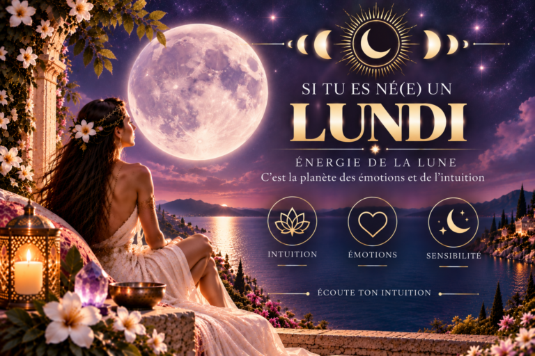 NÉE UN LUNDI ? LA LUNE RÉVÈLE TON ÉNERGIE.