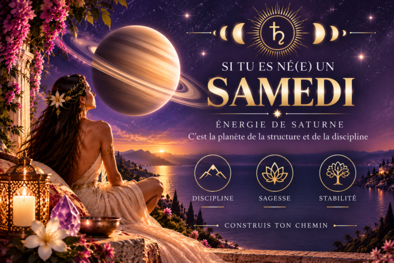 NÉE UN SAMEDI ? SATURNE VEILLE SUR TON ÉNERGIE