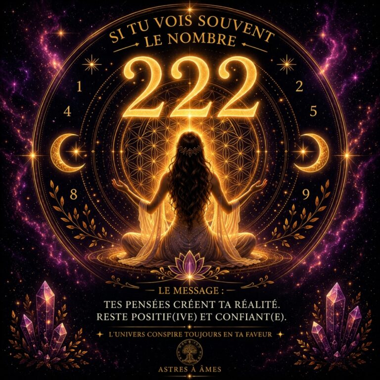 222: Signification spirituelle, message caché et rituel puissant.