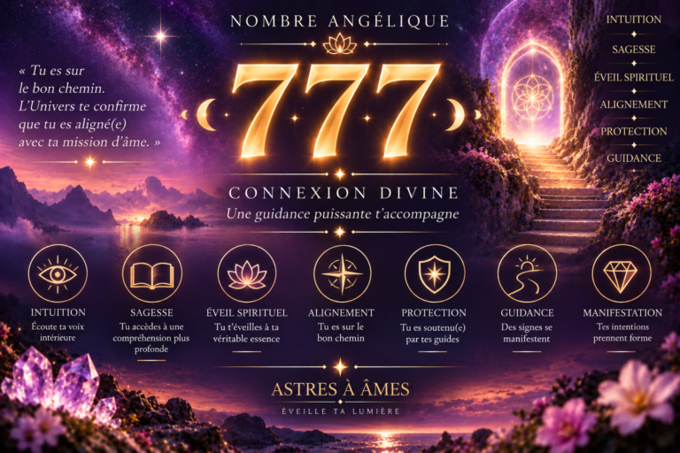777 : SIGNIFICATION SPIRITUELLE, MESSAGE CACHÉ ET RITUEL PUISSANT.