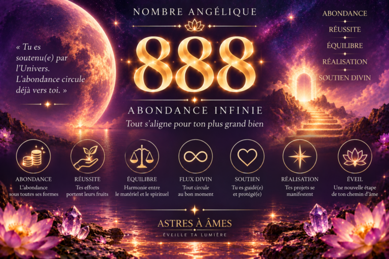 888 : SIGNIFICATION SPIRITUELLE, MESSAGE CACHÉ ET RITUEL PUISSANT.