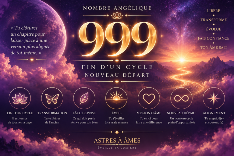 999 : SIGNIFICATION SPIRITUELLE, MESSAGE CACHÉ ET RITUEL PUISSANT.