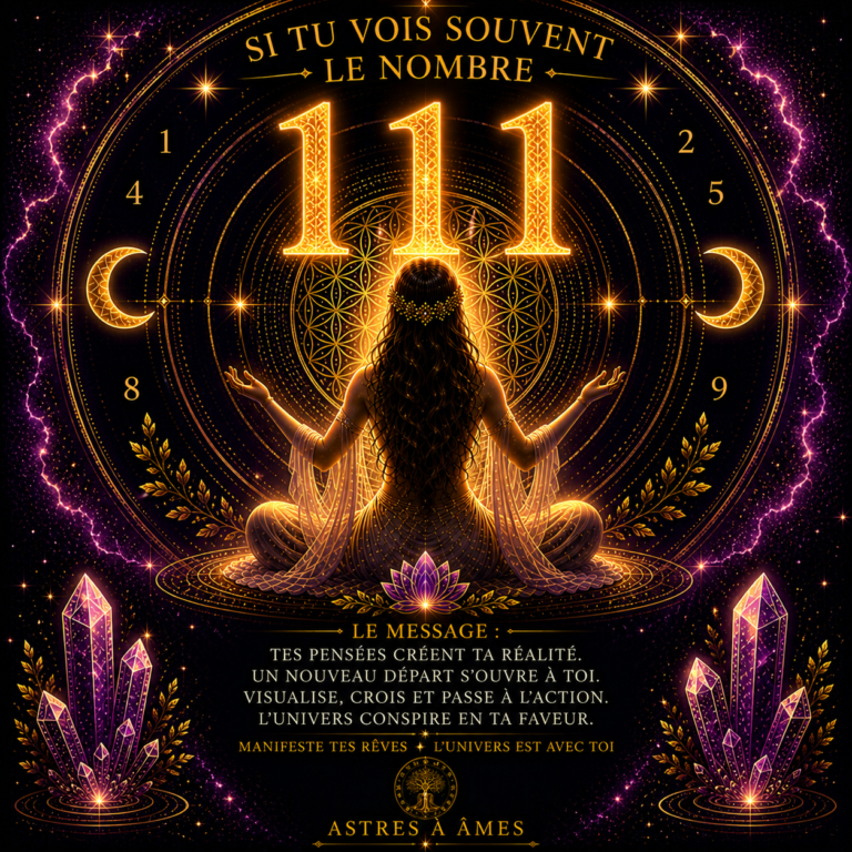 111: Signification spirituelle, message caché et rituel puissant.