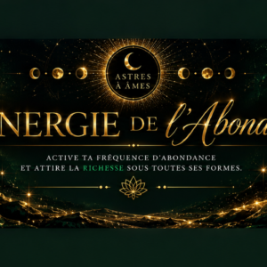 L’ÉNERGIE DE L’ABONDANCE.
